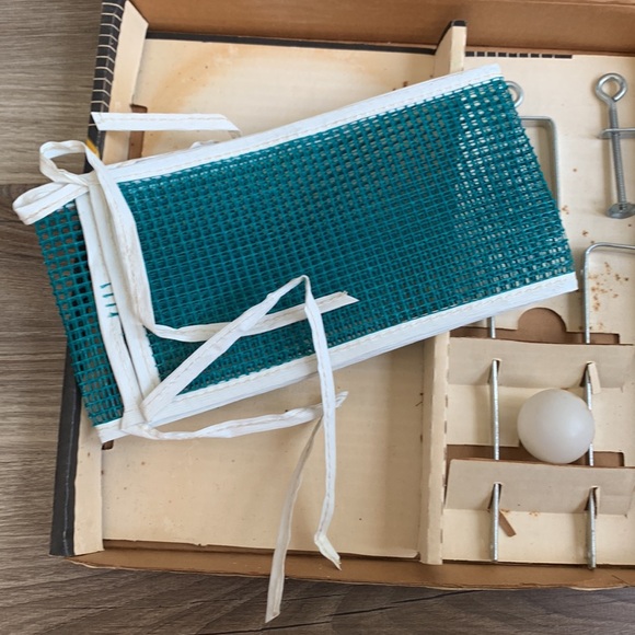 Vintage KNIGHT Table Tennis Official Equipment 2 Paddles Net Rule Booklet - Picture 9 of 13